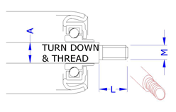 AX6 - Turn Down & Male Thread