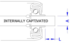 AX12 - Captive Axle (plain ends)